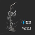 6W Udendørs Pullertlampe - 4000K, IP65, Grå hus