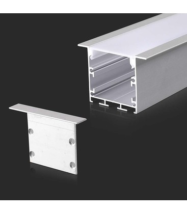 Monteringssæt - LED-Strip Forsænket, 2000x50x35mm, Hvid.