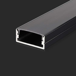 Producenter Monteringssæt - LED-strip, 2000x23,5x10mm, Sort.