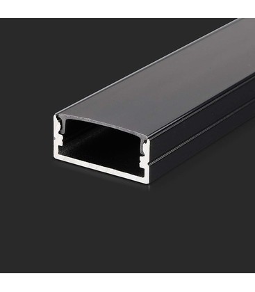 Monteringssæt - LED-strip, 2000x23,5x10mm, Sort Monteringssæt - LED-strip, 2000x23,5x10mm, Sort