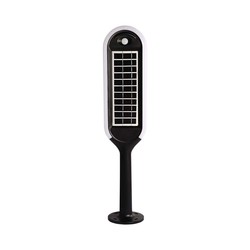 Producenter 5W LED Solcelle Pullert Lys - 4000K, Hvid+Sort Hus