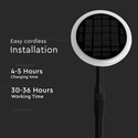 3W Solar Haveløgte - LED, 4000K, Hvid+Sort, 2stk/pak