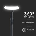 3W Solar Haveløgte - LED, 4000K, Hvid+Sort, 2stk/pak