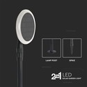 3W Solar Haveløgte - LED, 4000K, Hvid+Sort, 2stk/pak