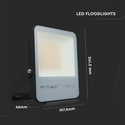 50W LED Projektør - 6400K Sort Hus, Grå Glas, 185lm/W