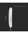 LED designer loftlampe - 30W/60W/30W, fjernbetjening, CCT skiftende, dæmpbar, diamantdæksel