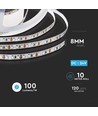 10m 8W/m LED strip, 6500K - 24V, IP20, 120 LED pr. meter, 750lm/m