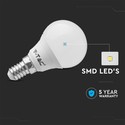 4,5W P45 LED Plastikpære E14 - 3000K, 6 stk/pakke.