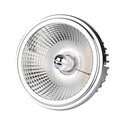 AR111 LED udskiftelig reflektor spotlys 20W - 6400K, 40°/20°, sølv