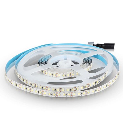 5m 12W/m LED strip, Samsung LED chip - 12V, 120 LED pr. meter, IP20, 10mm bredde