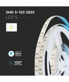 5m 12W/m LED strip, Samsung LED chip - 12V, 120 LED pr. meter, IP20, 10mm bredde