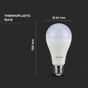 A60 LED Pære 8,5W E27 - 6500K, 3stk/pak