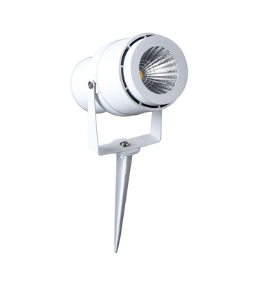 12W LED Havelampe - 3000K, Hvid, hus