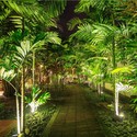 12W Havelampe - LED, 3000K, grå hus