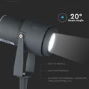 12W Havelampe - LED, 3000K, grå hus