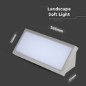 12W LED Landskab Udendørs - Soft Lys Medium, 3000K, Grå, Hus