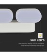 2x5W LED Væglampe - Justerbar retning, Udendørs IP65, 3000K, Hvid, Hus