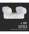 2x5W LED Væglampe - Justerbar retning, Udendørs IP65, 3000K, Hvid, Hus