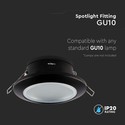 EN: VT-981 GU10 FITTING ROUND BLACK