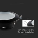 EN: VT-981 GU10 FITTING ROUND BLACK