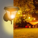 LED Solar Væglampe - CCT 3i1, Mat Sort, Hus.