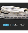5m 24W/m RGB+CCT LED strip - 24V DC, RGB+2700-6500K, IP65