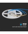 5m 9W/m LED strip, 128 LED pr. meter - 24V, IP20, 3000K, 127lm/W