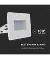 50W projektør - 6500K, Hvidt hus, arbejdslampe