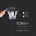 LED solcelle havelampe - CCT 3i1 mat sort hus