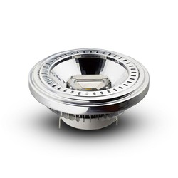 Elmateriel 12W AR111 PAR Pære G53 - 6400K, 40D, Nedsænket, 12V.