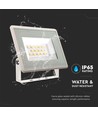 10W LED projektør, hvid - IP65, 750lm, 4000K, udendørs