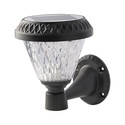 LED Solcelle Væglampe - RF-styring, CCT 3i1, Sort, IP44, 160x230mm
