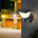 LED Solcelle Væglampe - RF-Kontrol, CCT, 3-i-1, Sort Hus, IP44, 160x160x230mm