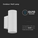 EN: VT-11015 GU10 FITTING ROUND WHITE