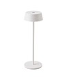 2W genopladelig LED bordlampe, hvid - IP54, touch dæmpbar, 5V, varm hvid, op til 10 timers batteri