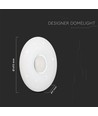 60W Designer loftslampe med fjernbetjening - 150lm/W, CCT, dæmpbar, stjernehimmel, rund cover