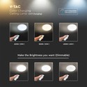LED Designer Dome Light - 30W, 60W, fjernbetjening, CCT ændring, dæmpbar, rundt dæksel