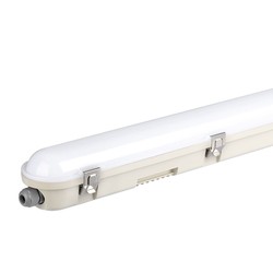 Elmateriel 36W LED WP Lampe 120cm - Samsung Chip, EM Kit, Mælkehvidt Cover + SS Clips, 4000K.
