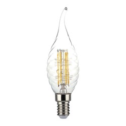 Elmateriel 4W Kertepære Kultråd E14 - Twist, Flamme, 3000K