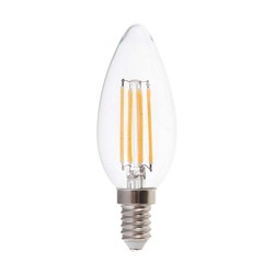 Elmateriel VT-2061 Kertepære 4W E14 - 6500K, LED, Kuløtråd.