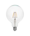 E27 10W LED filament globe pære - G125, 1055lm, klart glas, 125x173mm