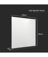 60x60 LED panel, 36W - 120lm/W, 6400K, hvid kant, 5 års garanti