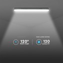 48W LED WP Lampe 150cm - Samsung Chip, EM Kit, Mælkeagtigt Dæksel, SS Clips, 4000K