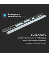 150cm 48W vandtæt komplet LED armatur med nødlys - IP65, 120lm/W, Samsung LED chip, 3 timers batteridrift
