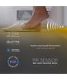 1,2m sengelys sæt 3W LED til enkeltseng - 12V DC, 4000K, Inkl. bevægelsessensor