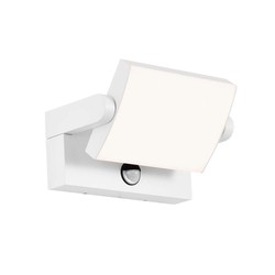 Producenter 17W LED Væglampe - Sensor, 3000K, Hvid, Hus, IP65.