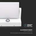17W LED Væglampe - Sensor, 3000K, Hvid, Hus, IP65