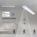 1,5W Skabslys - LED, PIR Sensor, 3000K, Sølv, Hus, IP20