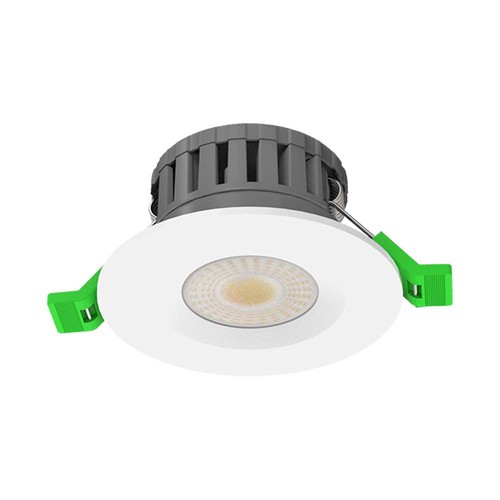 5W/8W LED indbygningsspot, fire-rated - 830lm, IP65, dæmpbar, CCT, 60 grader, hvid/sort/krom finish