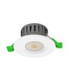5W/8W LED indbygningsspot, fire-rated - 830lm, IP65, dæmpbar, CCT, 60 grader, hvid/sort/krom finish